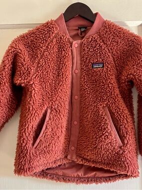 Patagonia Plush Sherpa Retro Fleece Jacket - Rose Pink